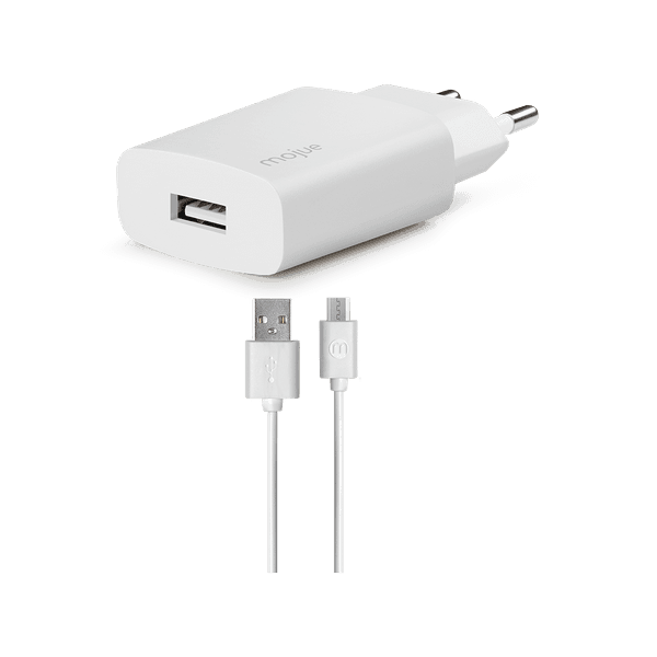 mojue MS10 1.5A Seyahat şarj aleti  + MicroUSB kablolu